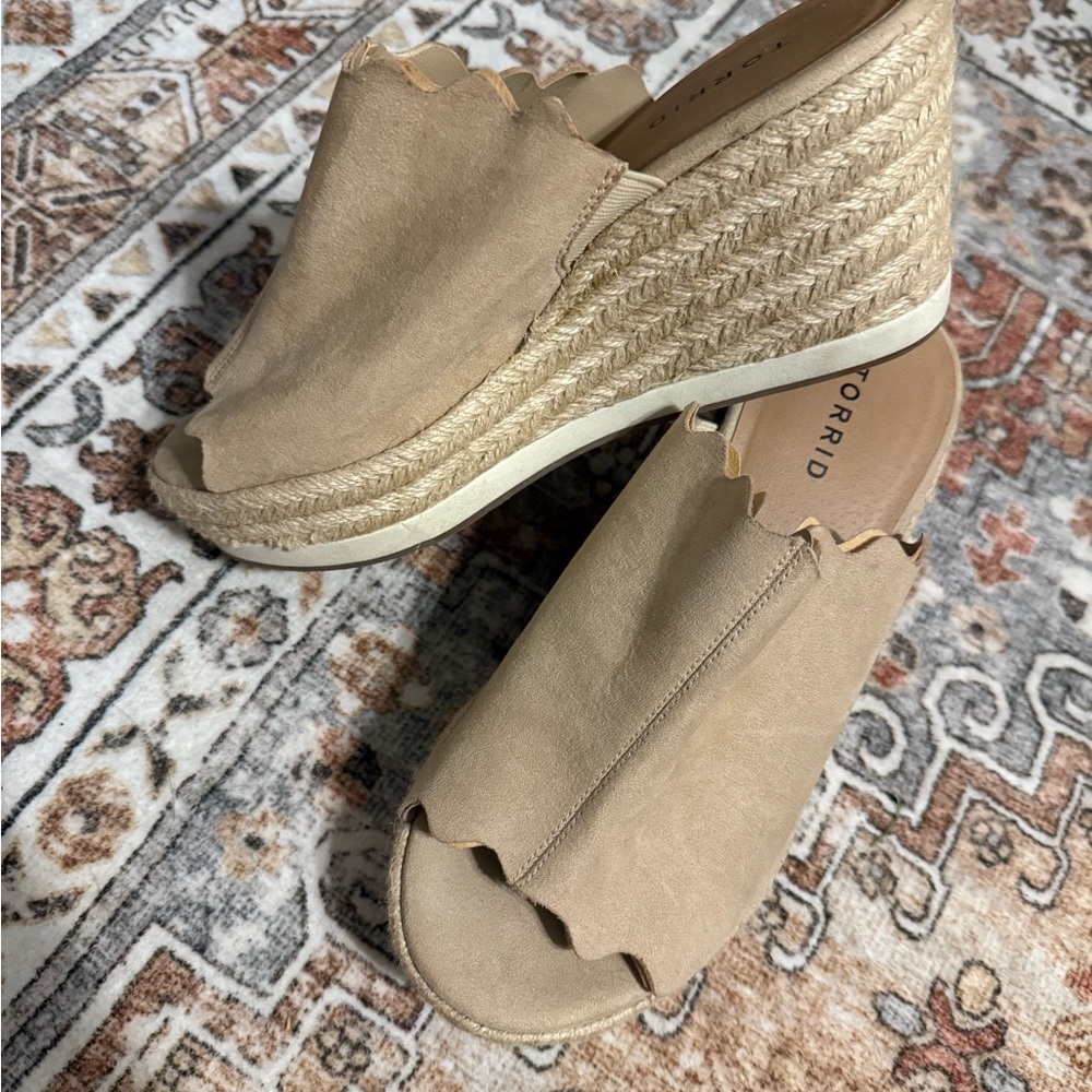 Torrid Beige Wedge Sandals for Women